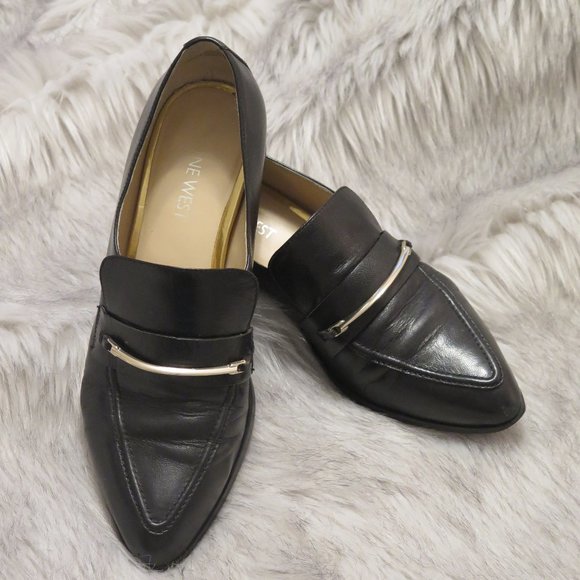 LEATHER LOAFERS WITH GOLD TRIM - Picture 3 of 14